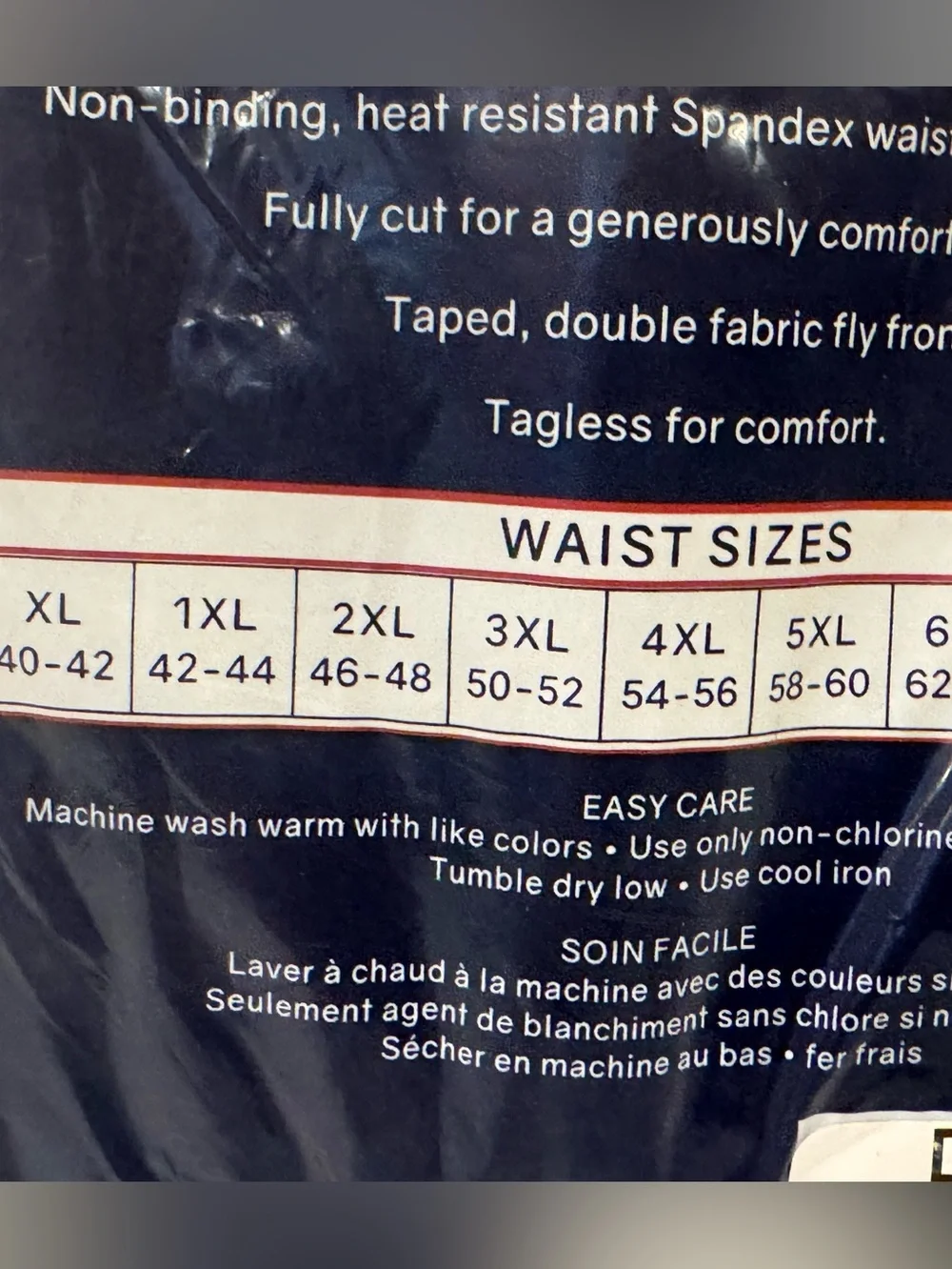 Harbor Bay HB 3XL (50-52) Cotton Briefs 3 Pack, Black, Big & Tall NEW